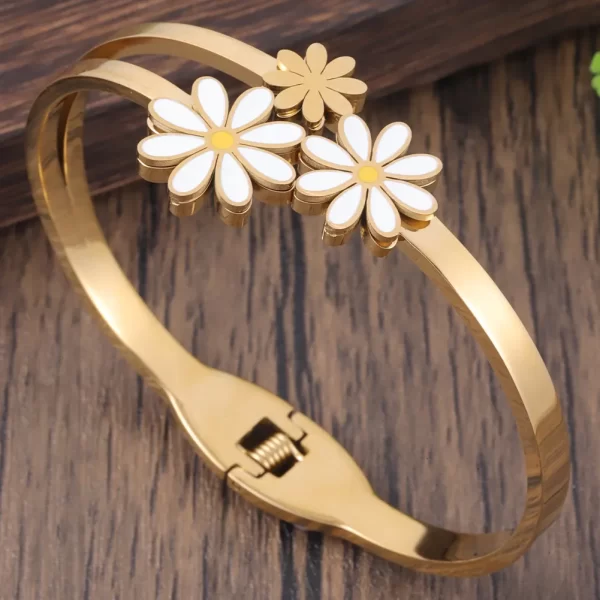 Pulseiras feminina de aço inoxidável designer de luxo, bracelete com plantas, joia feminina, Árvore da Vida, Tendência - Image 13