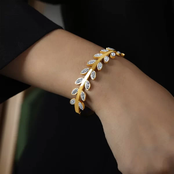 Bracelete de aço inoxidável feminino, bracelete ajustável, joia não desbotada, presente, menina, nova tendência, 316L - Image 7