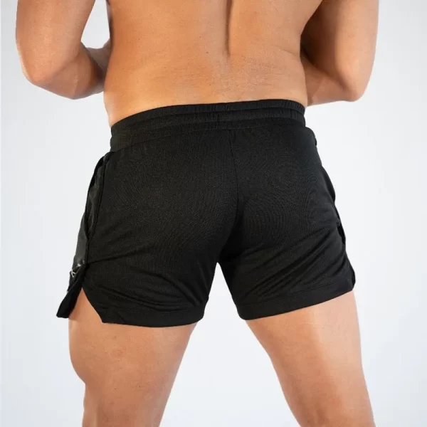 Shorts masculino de ginástica de secagem rápida, Roupa Fitness, Treino, Corrida, Esportes, Casual, Atletismo, Atletismo - Image 2