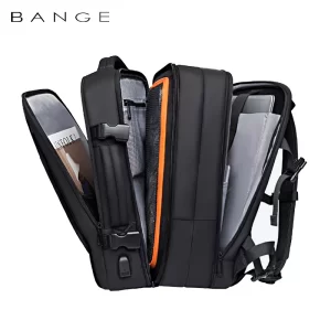 Mochilas de Viagem Impermeável, Bolsa USB Expansível, Grande Capacidade, Estética, Negócios, Escola, Moda, 17.3