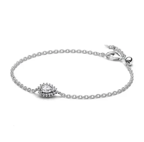 Pulseira de prata esterlina feminina Moon Drop, prata de lei 925, alta qualidade, original, espumante, inverno, novo - Image 3