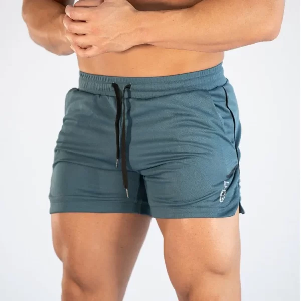Shorts masculino de ginástica de secagem rápida, Roupa Fitness, Treino, Corrida, Esportes, Casual, Atletismo, Atletismo - Image 4