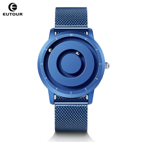 Relógios de pulso unissex, EUTOUR,  magnético Bead analógico, pulseira de aço inoxidável, ponteiro design exclusivo. - Image 10