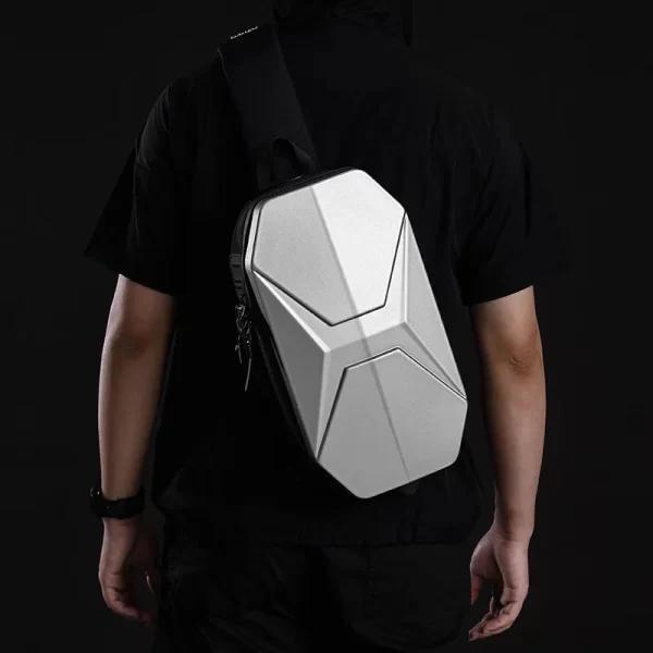 Bolsa anti-furto de peito, Ozuko, sacos de ombro impermeáveis, mensageiro de viagem curta, bolsa tiracolo com carregamento USB, moda - Image 3