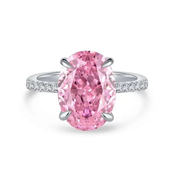 Anéis feminino 925 prata esterlina anel de diamante, topázio de laboratório 5ct, banda elegante anéis noivado - Image 7