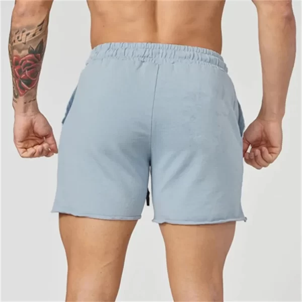Shorts/Bermuda de algodão solta masculina calça curta casual, corredores fitness, shorts de musculação, nova moda, verão. - Image 3