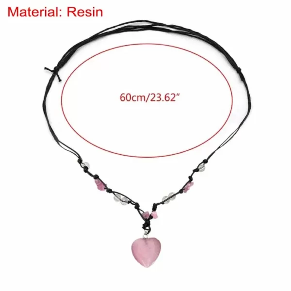 Colar feminino laço gargantilha coração pingente colar jóias clavícula corrente - Image 11