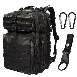 Mochila tática militar para homens, grande capacidade, de nylon impermeável, sacos de caça e acampamento, de pesca, 48 L, 25L