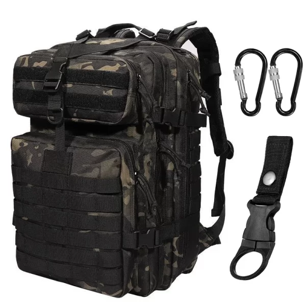 Mochila tática militar para homens, grande capacidade, de nylon impermeável, sacos de caça e acampamento, de pesca, 48 L, 25L