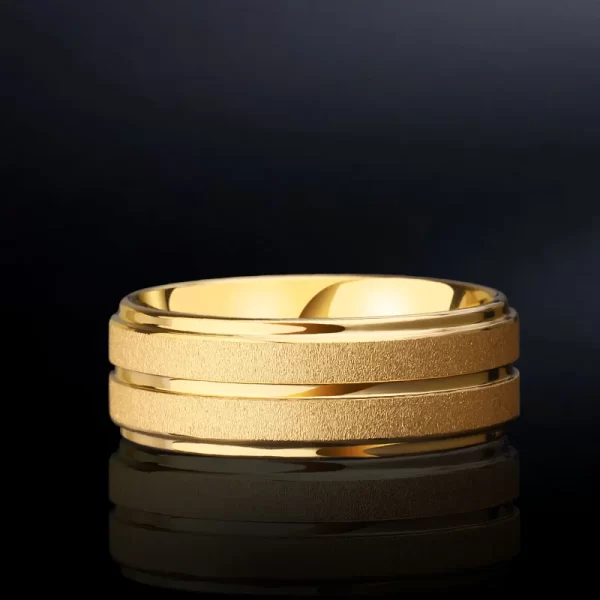Anéis de casamento original para homens e mulheres, jóias de noivado, letras grátis, alta moda masculina - Image 2