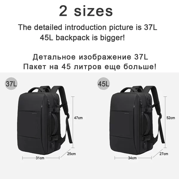 Mochilas de Viagem Impermeável, Bolsa USB Expansível, Grande Capacidade, Estética, Negócios, Escola, Moda, 17.3 - Image 3