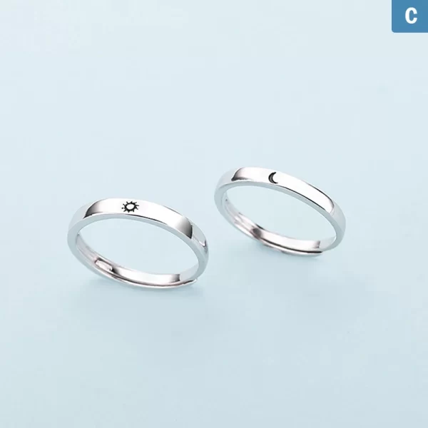 Anéis de aço inoxidável feminino, designer criativo Joalheria, moda coreana, acessórios de casal, luxo, 1 par. - Image 12