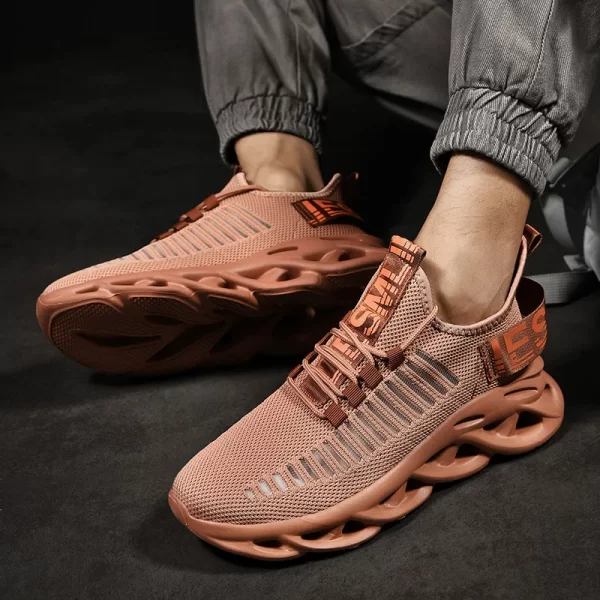Tênis masculino casual, malha respirável, tênis aumento de altura sapatos moda masculino sapatos tamanho 39-46 adulto - Image 3