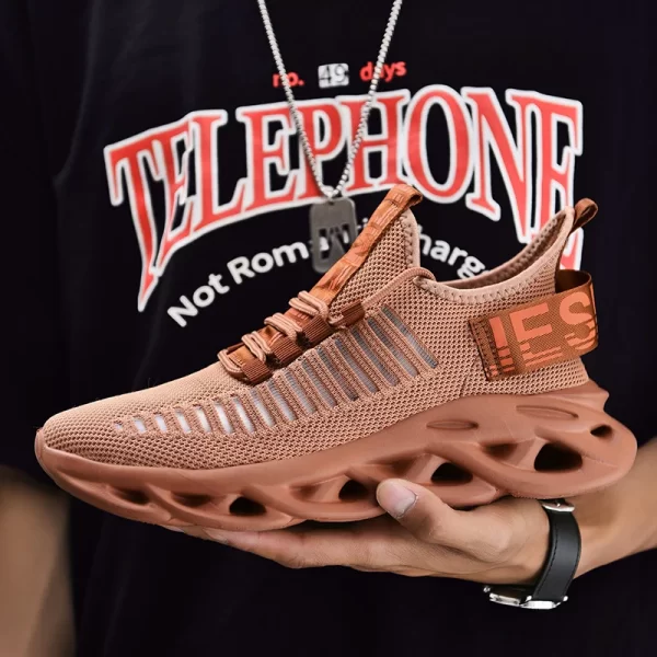 Tênis masculino casual, malha respirável, tênis aumento de altura sapatos moda masculino sapatos tamanho 39-46 adulto - Image 2