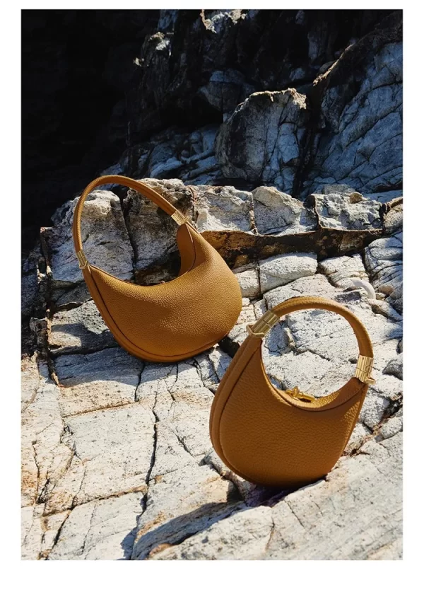 Bolsa de ombro feminina, Songmont, meia lua, bolsa casual, com design de personalidade, bolsa de axila, nova moda - Image 6