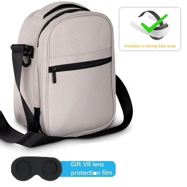 Bolsas/Sacos de armazenamento macio para Meta Quest 3, VR Glasses Zipper Bags, Travel Carrying Bag, Elite Strap, Acessórios VR - Image 7