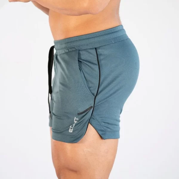 Shorts masculino de ginástica de secagem rápida, Roupa Fitness, Treino, Corrida, Esportes, Casual, Atletismo, Atletismo - Image 3