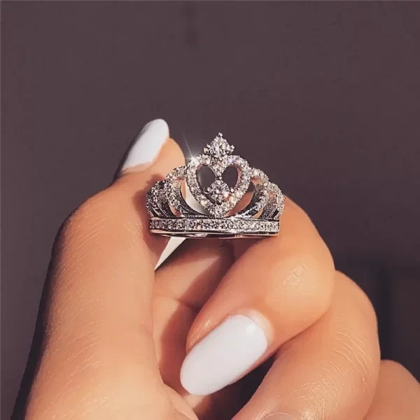 Anéis feminino de diamante feito à mão cz promessa real 925 prata esterlina noivado casamento anéis de banda gemstones festa jóias - Image 37