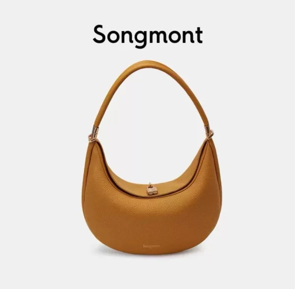 Bolsa de ombro feminina, Songmont, meia lua, bolsa casual, com design de personalidade, bolsa de axila, nova moda - Image 3