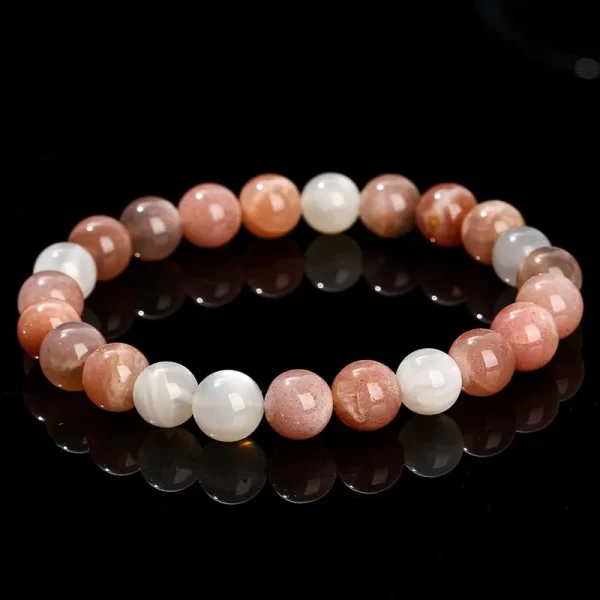 Pulseiras unissex, Yooperlite fogo pedra energia meditação fengshui  jóias jd pedra natural chama frisado - Image 14