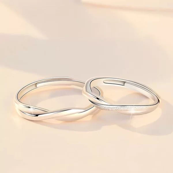 Anéis de aço inoxidável feminino, designer criativo Joalheria, moda coreana, acessórios de casal, luxo, 1 par. - Image 11