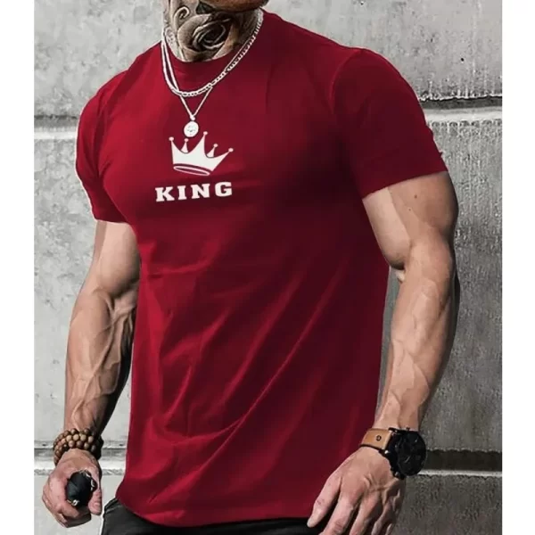 Camiseta K com impressão 3D de letras masculina, camiseta grande solta, manga curta casual diária, camiseta com design de rua, roupa simples - Image 8