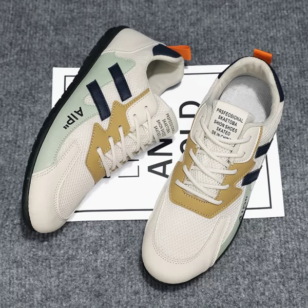 Sapatos masculinos de malha respirável, confortável e elegante, versátil ao ar livre, sapatos de caminhada casuais, novo - Image 2
