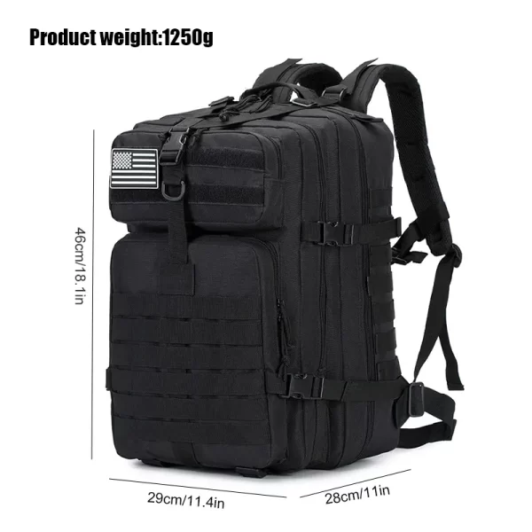 Mochila tática militar para homens, grande capacidade, de nylon impermeável, sacos de caça e acampamento, de pesca, 48 L, 25L - Image 2
