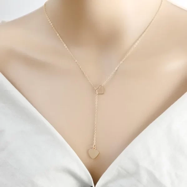 Colar de coração de cobre para mulheres, pingentes boho, joias da moda, presente para menina, moda, novo - Image 3