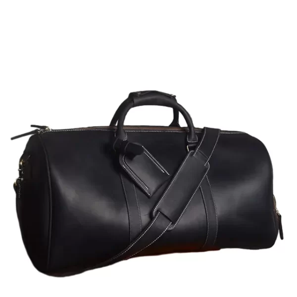 Mochila de couro, NASVA-Mochila, com compartimento de sapatos para homens, bolsas de viagem, viajante de fim de semana, sacos de bagagem vintage - Image 7