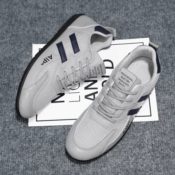 Sapatos masculinos de malha respirável, confortável e elegante, versátil ao ar livre, sapatos de caminhada casuais, novo - Image 6