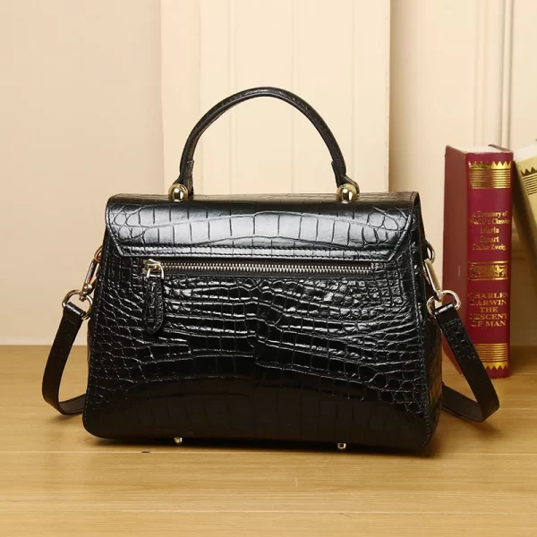 Bolsas feminina, Real couro crocodilo bolsa padrão, designer de luxo bolsa, moda sacos, alta qualidade, novo - Image 3
