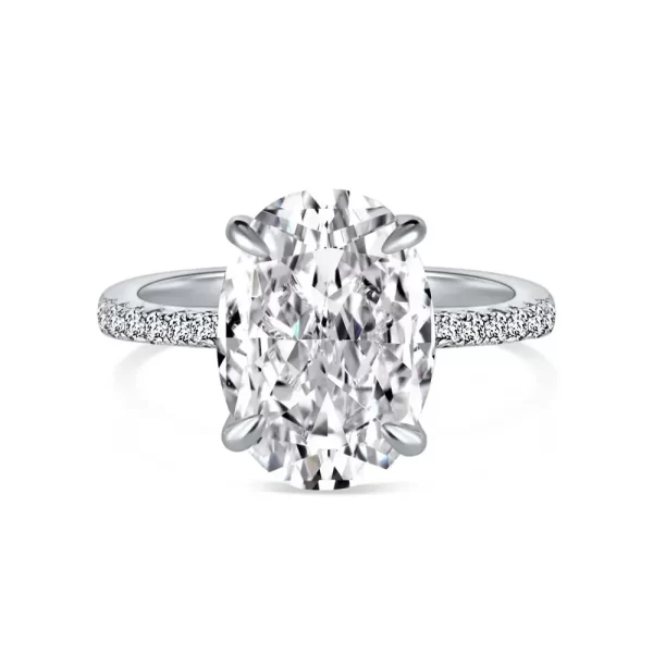 Anéis feminino 925 prata esterlina anel de diamante, topázio de laboratório 5ct, banda elegante anéis noivado - Image 5