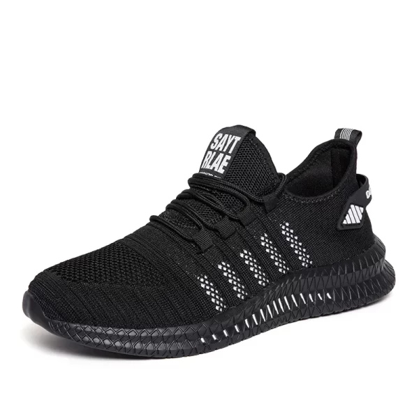 Tênis de malha masculino, sapatos casuais lac-up respirável leve caminhada, tamanho 39-48 - Image 7