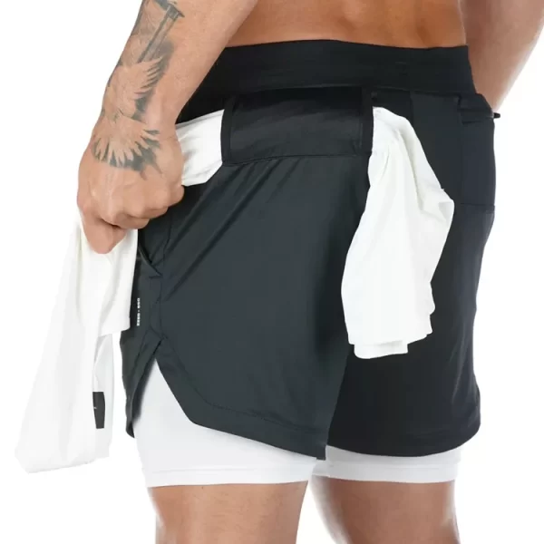 Shorts masculino,Camo, de corrida, ginásio calções desportivos 2 em 1 treino de treino rápido seco ginásio fitness jogging calças curtas de verão - Image 10