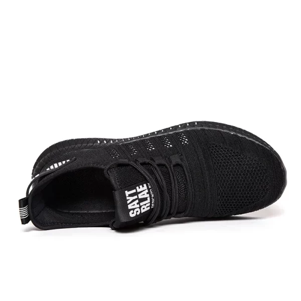 Tênis de malha masculino, sapatos casuais lac-up respirável leve caminhada, tamanho 39-48 - Image 5