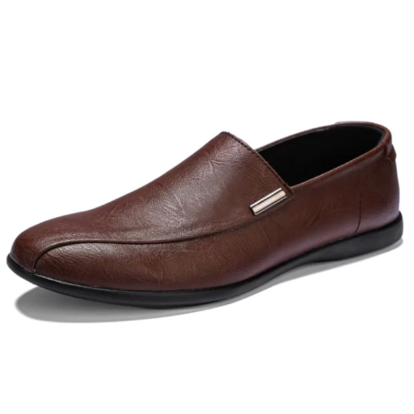 Sapatos Mocassim masculino WAERTA, de couro genuíno, sapatos casuais respiráveis, sapatos macios de conforto, designer de alta qualidade - Image 6