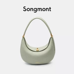 Bolsa de ombro feminina, Songmont, meia lua, bolsa casual, com design de personalidade, bolsa de axila, nova moda
