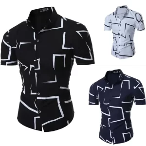 Camisas masculina manga curta, camisas polo na moda, tops personalizados, juventude, verão
