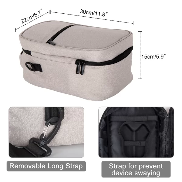 Bolsas/Sacos de armazenamento macio para Meta Quest 3, VR Glasses Zipper Bags, Travel Carrying Bag, Elite Strap, Acessórios VR - Image 3