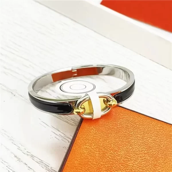 Pulseira de ouro real 18k, feminina, para meninas, designer, punk, gótico, jóias de luxo, marca, venda por atacado - Image 13