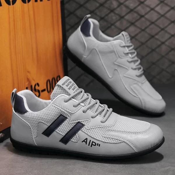 Sapatos masculinos de malha respirável, confortável e elegante, versátil ao ar livre, sapatos de caminhada casuais, novo - Image 5