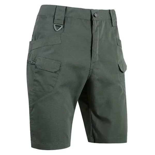 Bermuda masculina, alta qualidade, magro-ajuste estilo militar tático shorts de carga à prova dmultiágua, de treinamento multipocket, sexy, casuais. - Image 9