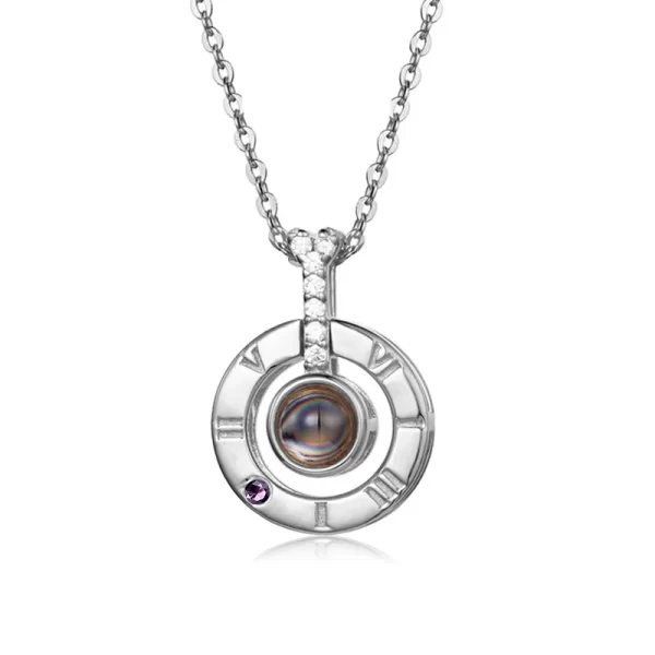 Colar de corrente feminino, SILVERCHAKRA, Eu Te Amo Projeção, Joias para Casal, 100 Idiomas, Melhores Presentes de Confissão. - Image 25