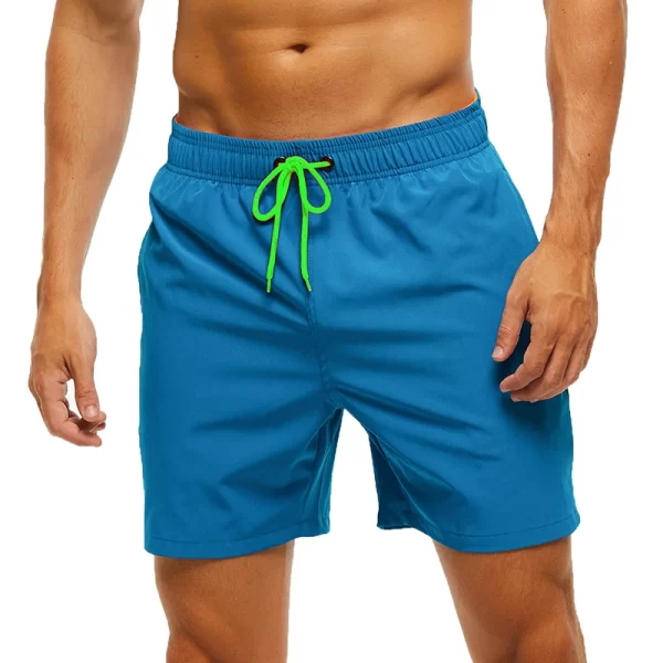 Shorts de praia masculino, Escatch Brand Men's Stretch Swim Trunks Quick Dry Beach Shorts With Zipper Pockets and Mesh Lining - Image 20