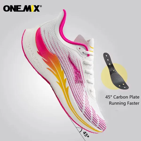 Tênis unissex, Onemix Novos, Maratona Running Shoes, Respirável Tênis Leves Lace Up Athletic Shoes Luz Confortável Suave - Image 11