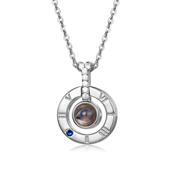 Colar de corrente feminino, SILVERCHAKRA, Eu Te Amo Projeção, Joias para Casal, 100 Idiomas, Melhores Presentes de Confissão. - Image 24