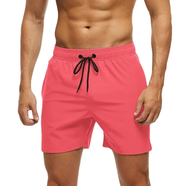 Shorts de praia masculino, Escatch Brand Men's Stretch Swim Trunks Quick Dry Beach Shorts With Zipper Pockets and Mesh Lining - Image 14