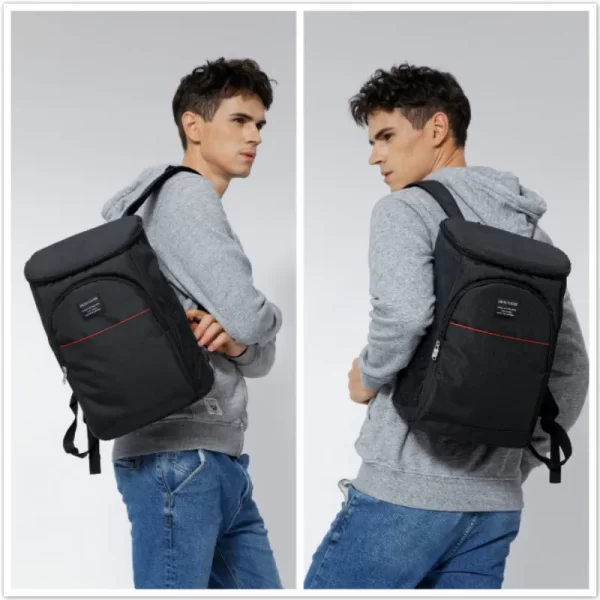 Mochila isolada grande impermeável, Denuoniss, Saco Refrigerador Espessado, Piquenique Frigorífico Bag, Térmica, 20L. - Image 6
