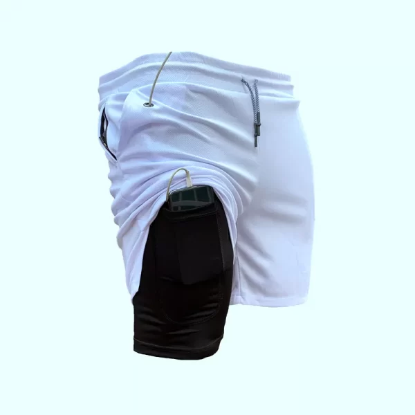 Shorts/Calções de Ginástica Masculina, Corrida, Corredores, Jogging, Esportes, Treino, Calça Curta, Fitness, Mais Recentes, Verão, 2 em 1 - Image 9